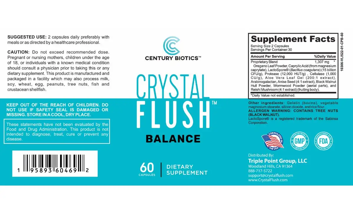 Crystal Flush Dietary Supplement